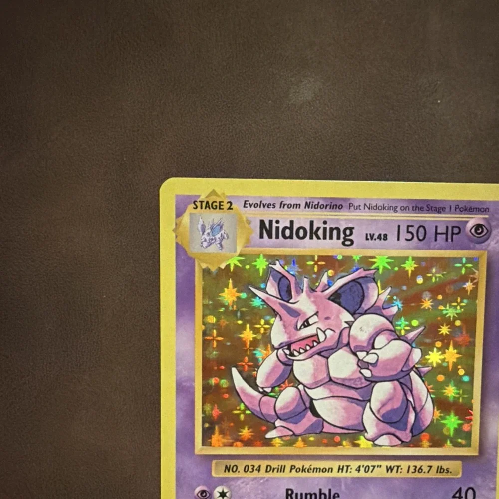 Pokémon TCG Nidoking 45/108 Evolutions 2016 Reverse Holo Rare 150HP Ken Sugimori